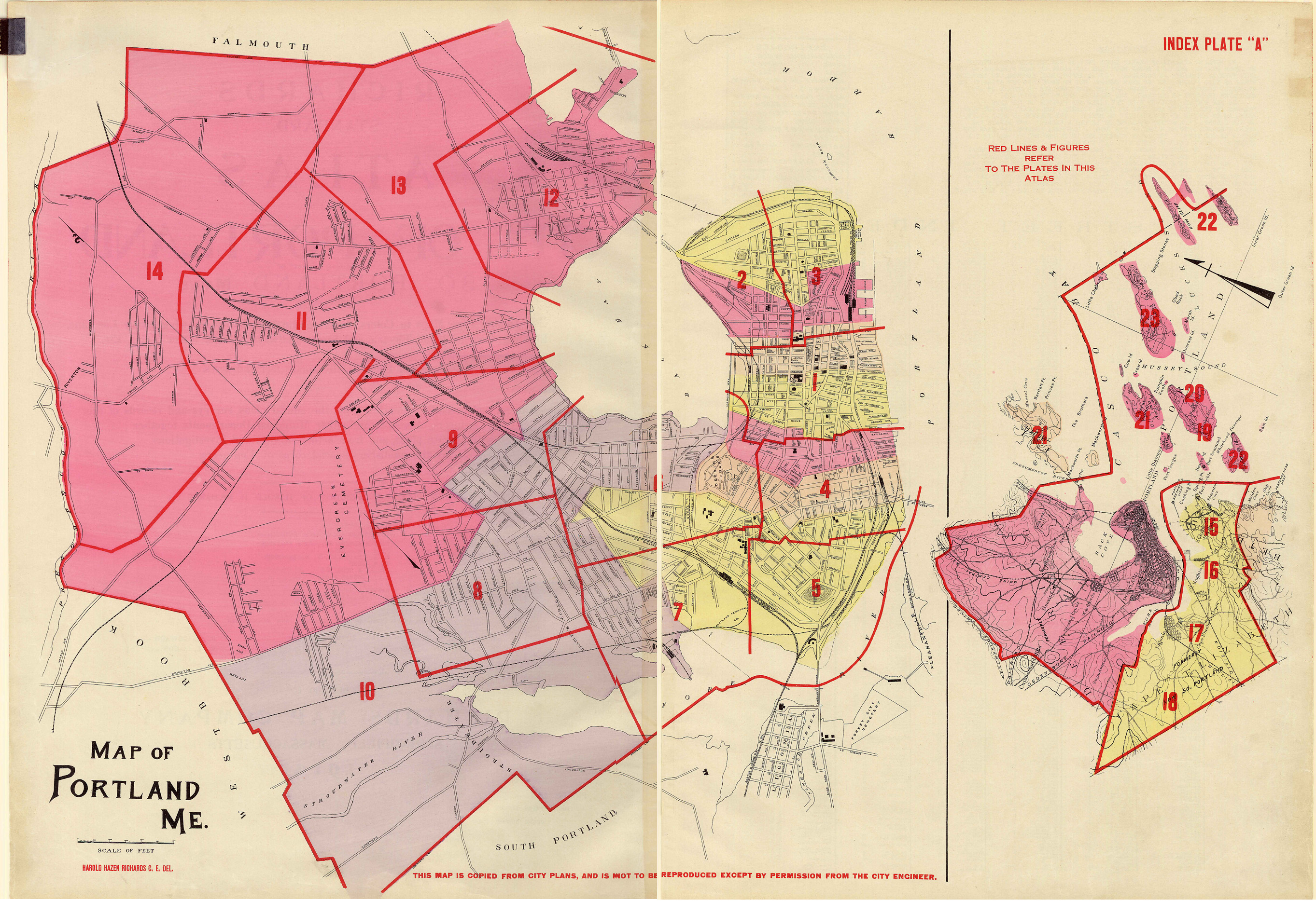 Richards Atlas of the City of Portland : 1914