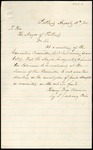 Letter from Henry Fox, Chairman, Executive Committe, to Mayor Stevens by Henry Fox