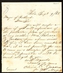 Letter from Oliver C. Jackson to the Mayor of Portland