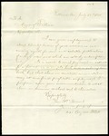 Letter from James North to the Mayor of Portland
