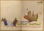 Painted Sketch for "The Dawn of Discovery - John Cabot Spying Land" Parade Float by Joseph A. Damon