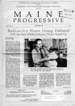 The Maine Progressive - Vol. 4, No. 1 : October 1989