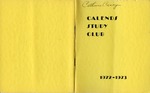 Calends Study Club : 1972 - 1973.