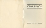 Calends Study Club : 1973 - 1974.