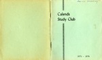 Calends Study Club : 1975 - 1976.