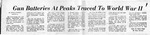 Harbor Forts : Article: Gun Batteries at Peaks Traced to WWII by Portland Evening Express and Frank Sleeper