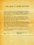 The Issue is Union Busting [Portland Daily Examiner] by Portland Newspaper Guild [Maine]
