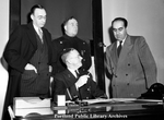Chief Confers with Instructors, 1949.