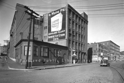 "Commercial Street at Maple Street, ca.1941"