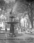 Lincoln Park fountain, 1954