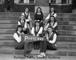 On the steps of Portland High School, 1941