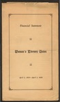 Financial Statement by Woman's Literary Union